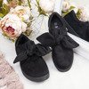 Black slip on with Atlanta bow - Footwear