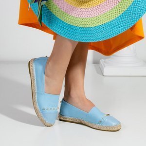 Blaue Damen-Espadrilles mit Fraus-Sternen - Schuhe