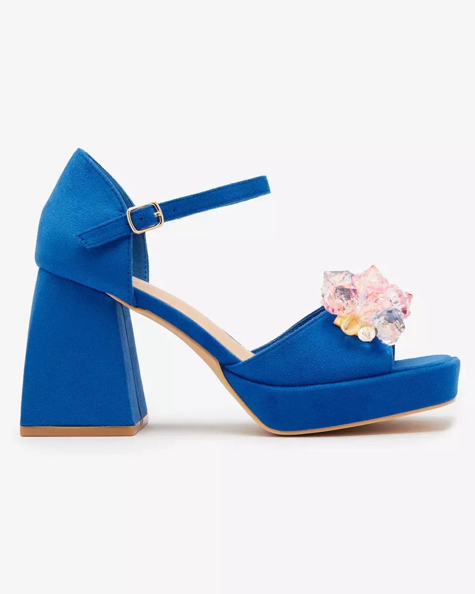 Blaue Damen-Sandalen mit Kristallen Celidi - Footwear