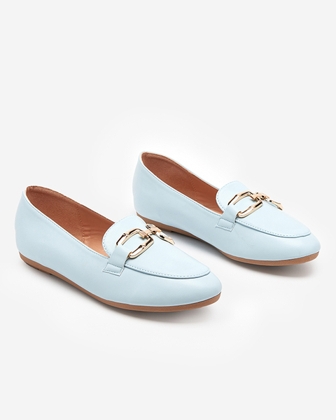 Blaue Damen-Slipper aus Kunstleder Kesine - Footwear