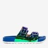 Blaue Flip-Flops mit holographischem Finish Sumire - Footwear 1