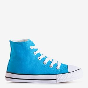 Blaue High-Top-Sneakers für Kinder Wikitoria - Kleidung