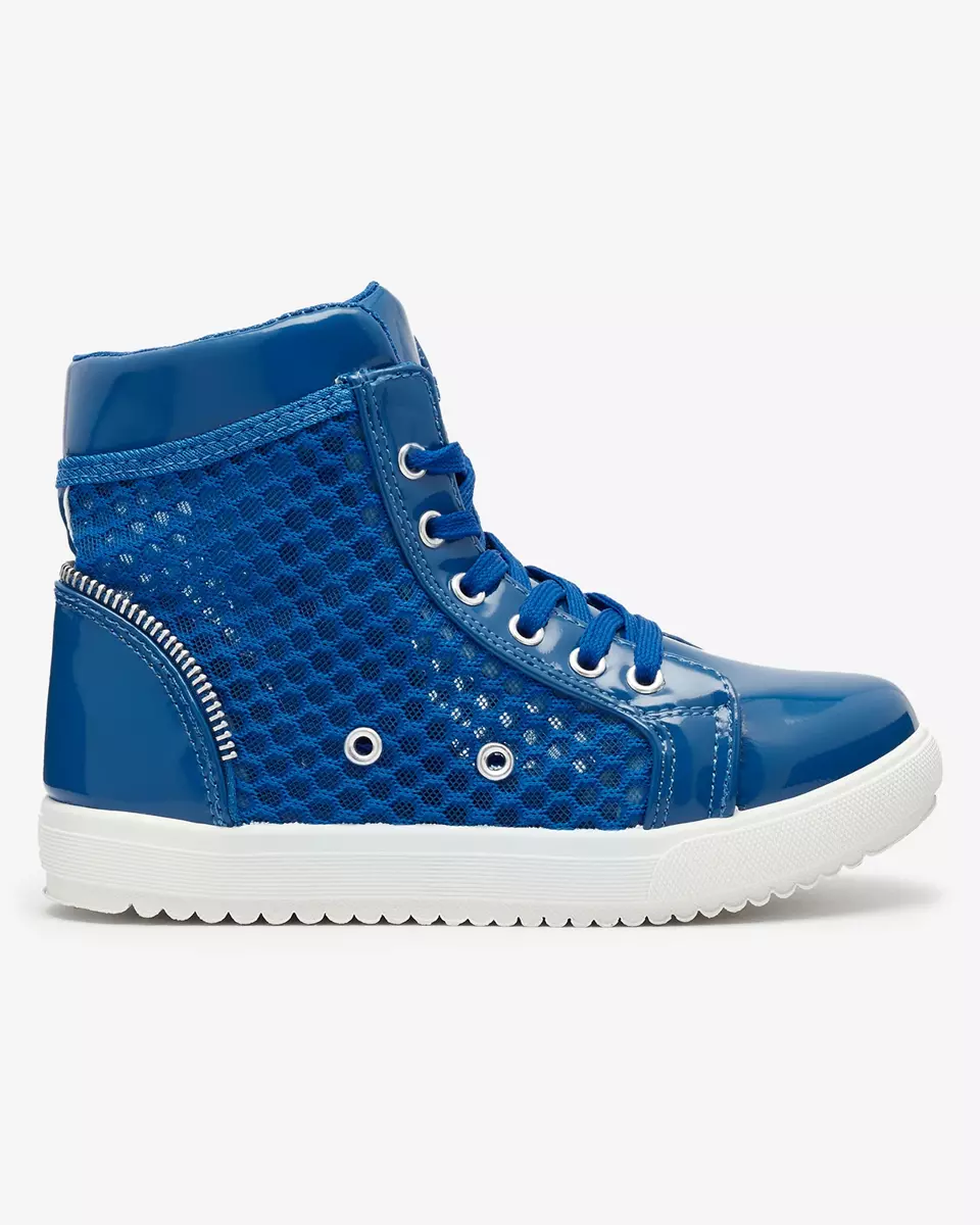 Blaue High-Top-Sneakers für Mädchen Borris- Footwear