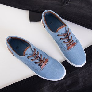 Blaue Jeanssneakers für Männer von Gromad - Schuhe