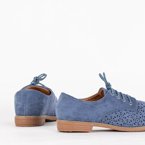 Blaue Schnürschuhe für Damen Soberin - Schuhe