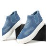 Blaue Sportschuhe aus Byhert-Stoff - Schuhe 1