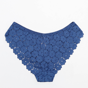 Blauer Spitzenhöschen für Damen - Unterwäsche