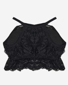 Bralette-BH aus schwarzer Spitze für Damen - Underwear