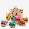 Braune Flip-Flops mit Schleife Playa - Footwear 1