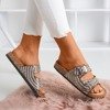 Braune Hausschuhe mit Zirkonia Summer Star - Schuhe