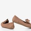 Braune Slipper für Frauen mit Ursula-Schleife - Schuhe 1