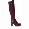 Burgundy boots on a Majana post - Footwear
