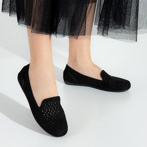 Cexotic schwarze durchbrochene Slipper für Frauen - Schuhe