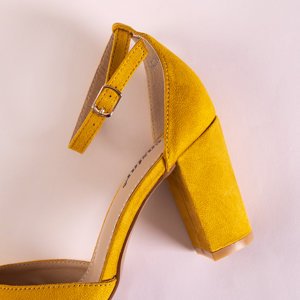 Damen Luxus Senf Sandalen - Schuhe