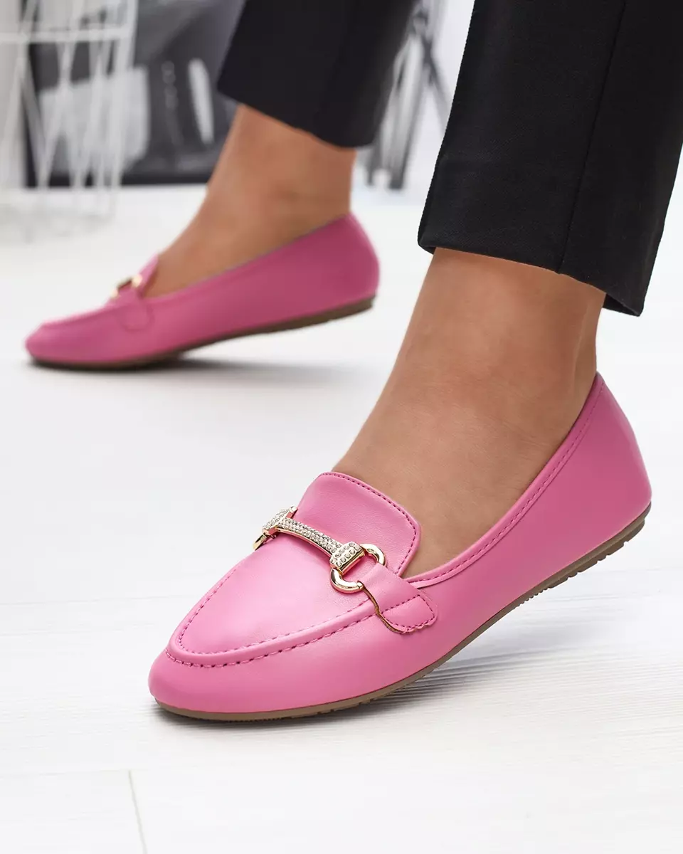 Damen Mokassins mit Ornament in rosa Sonana- Footwear