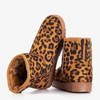 Damen-Plattform-Schneeschuhe mit Nimasa-Leopardenmuster - Schuhe