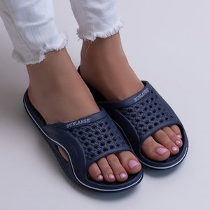 Damen-Slipper aus Gummi in Marineblau Sunilino - Schuhe