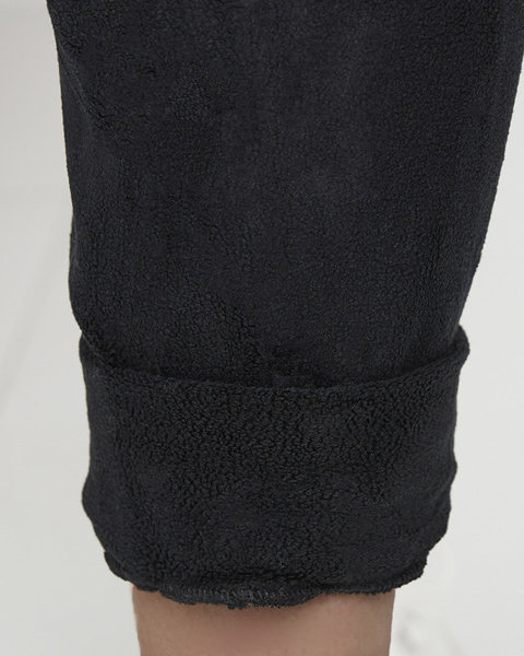Damen-Sport-Set Sweatshirt und Jogginghose in Schwarz- Kleidung