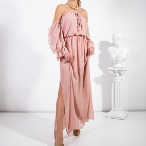 Damen rosa Maxikleid - Kleidung