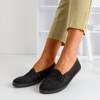 Damen schwarzer durchbrochener Slip - auf Hessani - Schuhe