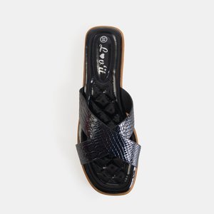 Damenschuhe Edila schwarz lackiert - Schuhe