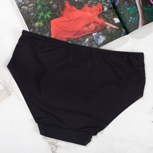 Damenslip schwarz gestreift - Unterwäsche
