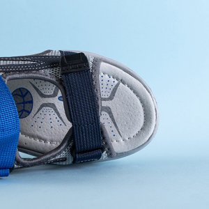 Dunkelblaue Asitop-Klettsandalen für Jungen - Schuhe