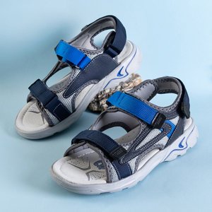 Dunkelblaue Asitop-Klettsandalen für Jungen - Schuhe