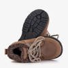 Dunkelbraune Wanderschuhe für Jungen Bimba - Schuhe