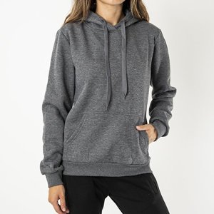 Dunkelgraues Damen 'Insulated Hoodie Sweatshirt - Bekleidung