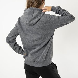 Dunkelgraues Damen 'Insulated Hoodie Sweatshirt - Bekleidung