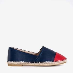 Everaltine blaue und rote Espadrilles - Schuhe