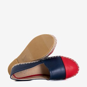 Everaltine blaue und rote Espadrilles - Schuhe