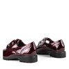 Flache Schuhe in Burgund Dark Crystal - Footwear