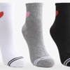 Frauensocken mit Herzen 5 / Pack - Socken