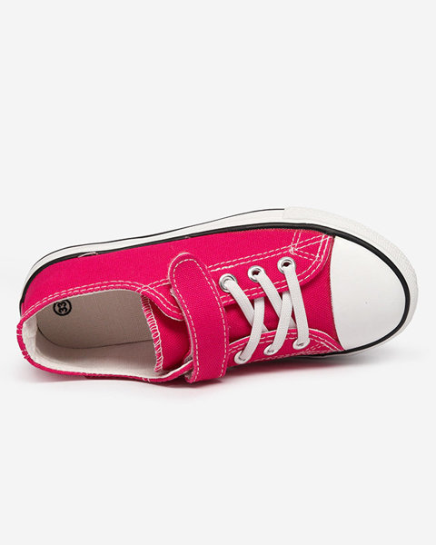 Fuchsia Mädchen-Sneaker mit Klettverschluss Finso - Footwear
