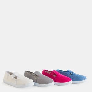 Fuchsia gerippte Kinder-Sneaker Ricia - Schuhe