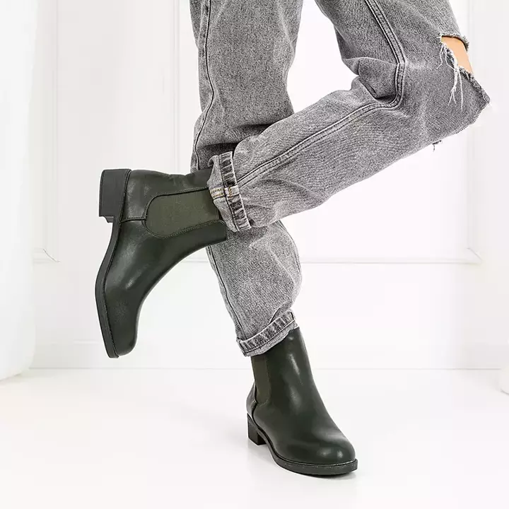 Gasha-Stiefel für Damen in Dunkelgrün - Schuhe