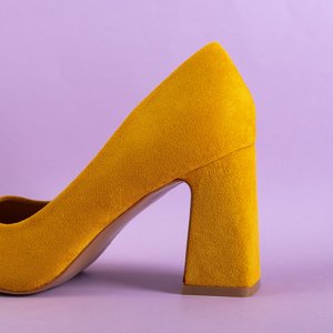 Gelbe Damenpumps am Simiela Pfosten - Schuhe