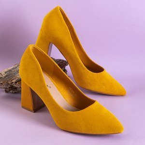 Gelbe Damenpumps am Simiela Pfosten - Schuhe