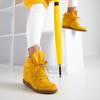 Gelbe Damenschuhe mit Innenkeil Aluisa - Schuhe