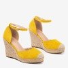 Gelbe Espadrilles auf dem Keil Bonita - Schuhe