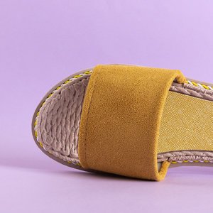 Gelbe Ysia Damenhausschuhe - Schuhe
