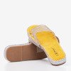 Gelbe transparente Hausschuhe mit Zirkonia Noumeia - Schuhe