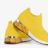 Gelber Damen-Slip auf Sportschuhen Bindina - Footwear