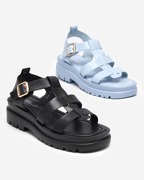 Gladiator-Sandalen für Damen in Schwarz Raef - Footwear