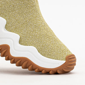 Gold Tenera Glitter High Sneaker für Damen - Schuhe