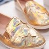 Goldener Slip-On mit Jovi-Sternen - Schuhe