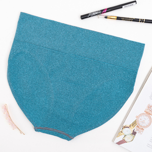 Grau-blauer Damen-Slip mit Streifen - Unterwäsche