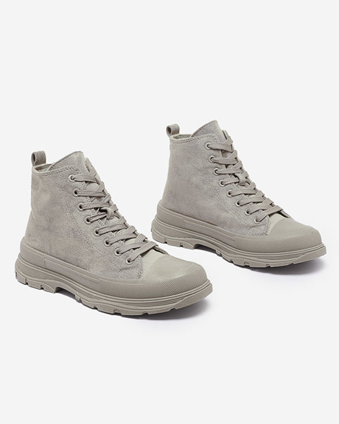 Grau-braune Damen Sport-Sneakers Schuhe Dohho- Footwear